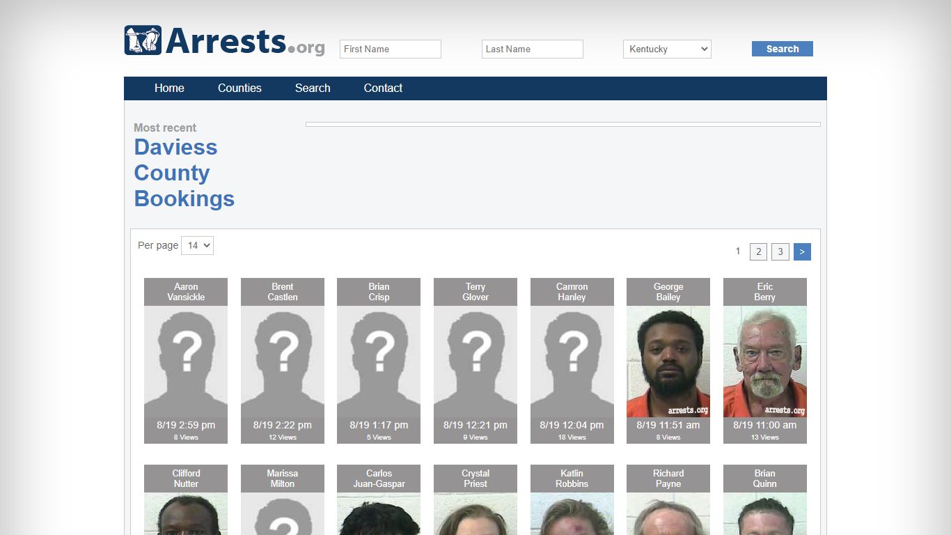 Daviess County Arrests and Inmate Search